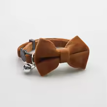Soft Velvet Bow Collar for Cats