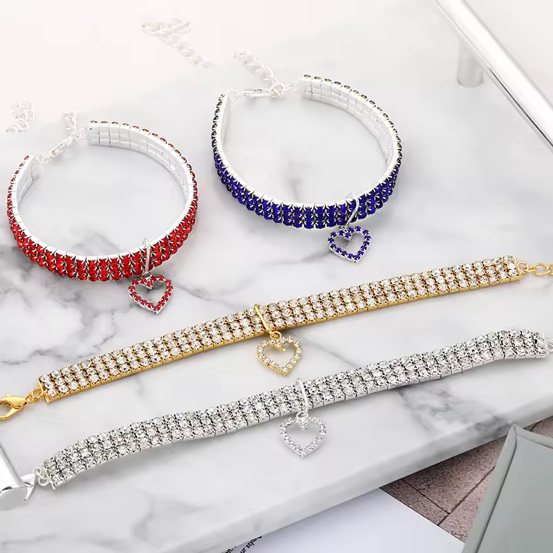 Crystal Charm Pet Collar